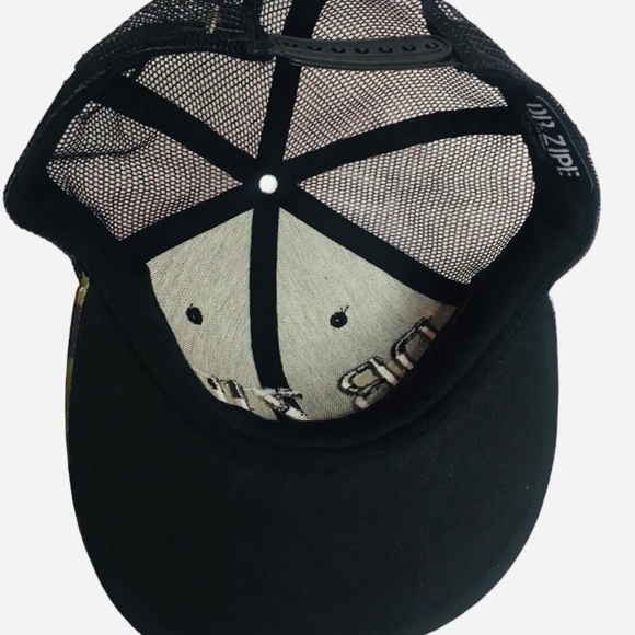 DR. ZIPE Snowboard Ski Skate trucker Mesh Hat Adjustable Camo Black. - Picture 9 of 9